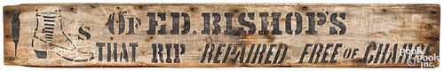 PAINTED PINE BOOT MAKERS TRADE SIGN