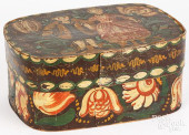 PAINTED PINE BRIDE&#039;S BOX,
