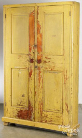 PAINTED PINE CANNING CUPBOARD<
