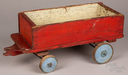 PAINTED PINE CHILD'S WAGON, CA.