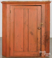 PAINTED PINE CORNER CUPBOARD T