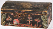 PAINTED PINE DOME LID BUCHER B