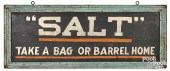 PAINTED PINE DOUBLE SIDED SALT