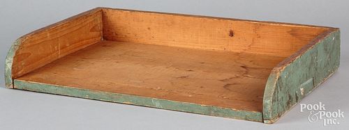 PAINTED PINE DOUGH BOARD, 19TH
