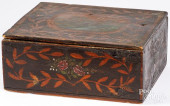PAINTED PINE DRESSER BOX, LATE