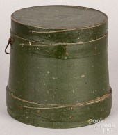 PAINTED PINE FIRKIN, 19TH C.Pa
