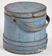 PAINTED PINE FIRKIN, 19TH C.Pa