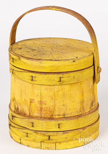 PAINTED PINE FIRKIN, EARLY 20TH