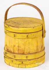 PAINTED PINE FIRKIN, EARLY 20T