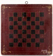 PAINTED PINE GAMEBOARD, 19TH C
