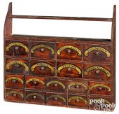 PAINTED PINE HANGING APOTHECAR