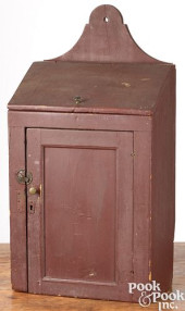 PAINTED PINE HANGING CUPBOARD,