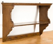 PAINTED PINE HANGING SHELF, 19