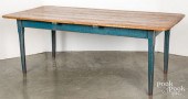 PAINTED PINE HARVEST TABLE, LA