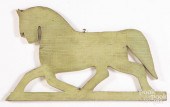PAINTED PINE HORSE CUTOUT EARL