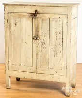 PAINTED PINE JELLY CUPBOARD, 1