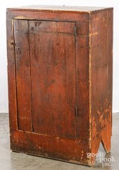 PAINTED PINE JELLY CUPBOARD, E