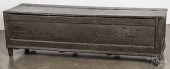 PAINTED PINE LIFT LID BENCH, 1