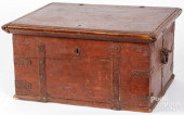 PAINTED PINE LOCK BOX<br>Paint