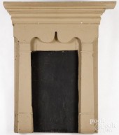 PAINTED PINE MANTEL, 19TH C.Pa