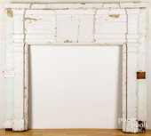PAINTED PINE MANTEL, EARLY 19T