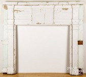 PAINTED PINE MANTEL, EARLY 19T