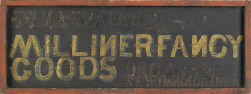 Painted pine Milliner & Fancy Goods