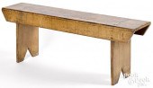 PAINTED PINE MORTISED BENCH, 1