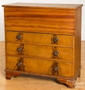 PAINTED PINE MULE CHEST, 19TH