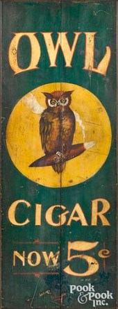 PAINTED PINE OWL CIGAR TRADE S