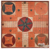 PAINTED PINE PARCHEESI GAMEBOA