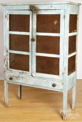 PAINTED PINE PIE SAFE, 19TH C.
