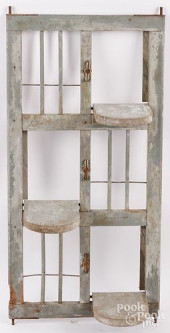 PAINTED PINE PIGEON CAGE DOOR,