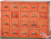 PAINTED PINE SPICE CABINET, 19