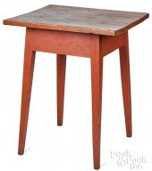 PAINTED PINE SPLAY LEG STAND,