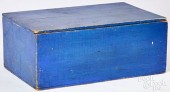 PAINTED PINE STORAGE BOX, 19TH