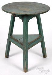PAINTED PINE TAP TABLE, CA. 18