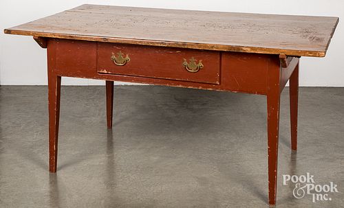 PAINTED PINE TAVERN TABLE, 20TH