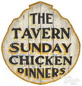 PAINTED PINE TAVERN TRADE SIGN