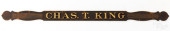 PAINTED PINE TRADE SIGN, 19TH