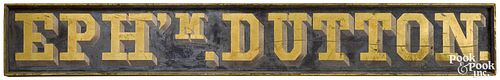 PAINTED PINE TRADE SIGN, LATE