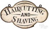 PAINTED PINE TRADE SIGN, LATE