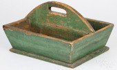 PAINTED PINE UTENSIL CARRIER<b