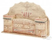 PAINTED PINE WALL BOX, CA. 190