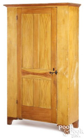 PAINTED PINE WALL CUPBOARD, 19