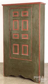 PAINTED PINE WARDROBE, EARLY 1