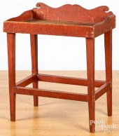 PAINTED PINE WASH STAND, 19TH