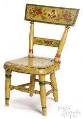 PAINTED PLANK SEAT CHILD'S CHA
