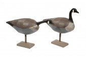 PAINTED PLASTER CANADA GEESE D