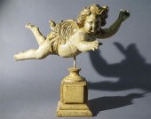 PAINTED PLASTER FIGURE OF A CH